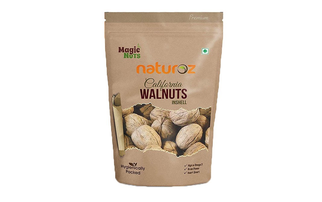 Magic Nuts Naturoz California Walnut Inshell    Pack  400 grams